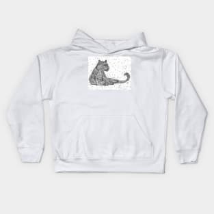 PANTHER pencil portrait .1 Kids Hoodie